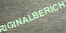 ORIGINALBERICHTE