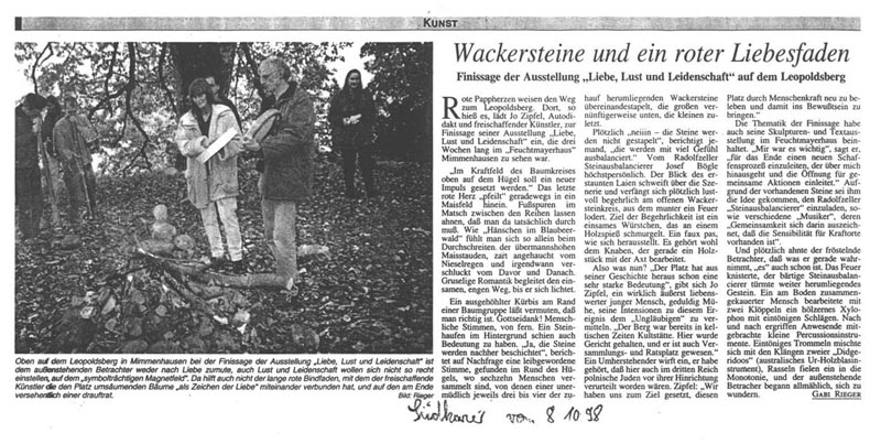 Presse Finissage Leopoldsberg 98